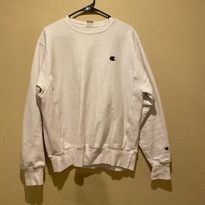 White champion crewneck